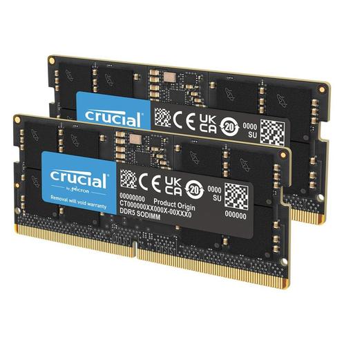 Crucial SODIMM DDR5-5600 32gb (2x16gb) - CL46 - Dual Channel, Computers en Software, RAM geheugen, Zo goed als nieuw, Laptop, 32 GB