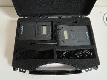 Boya BY-WM6 UHF draadloos lavalier microfoonsysteem beschikbaar voor biedingen