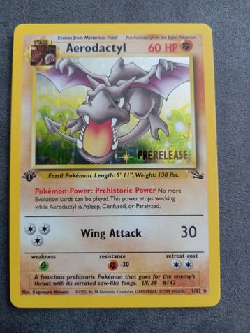 Aerodactyl 1/62 Fossil Prerelease  beschikbaar voor biedingen