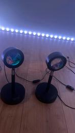2 sunsetlampen, Huis en Inrichting, Lampen | Hanglampen, Ophalen of Verzenden, Zo goed als nieuw, Metaal, Minder dan 50 cm
