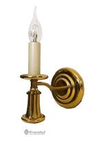 Brocante wandlamp goud messing -, Huis en Inrichting, Lampen | Wandlampen, Ophalen of Verzenden, Zo goed als nieuw, Overige materialen