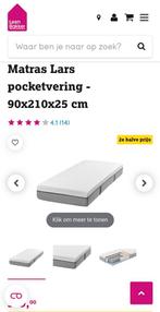 Matras 90x210x25, Ophalen, 90 cm, Eenpersoons, 210 cm
