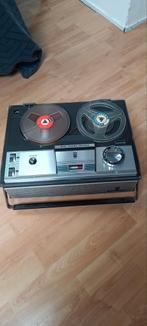 Vintage Grundig bandrecorder met microfoon en banden, Ophalen of Verzenden