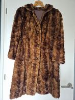 Vintage bontjas donkerbruin jaren '70, Ophalen of Verzenden, Gedragen, Maat 38/40 (M), Bruin