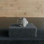 Vintage handmade spoon ring - Crown, IJzer of Staal, Nieuw, Ophalen of Verzenden, 17 tot 18