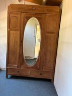 Antieke Eiken Spiegelkast - Hang/Leg, Ophalen, Gebruikt, 100 tot 150 cm, Eikenhout