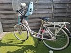 Mamafiets + voorstoeltje, Fietsen en Brommers, Fietsen | Dames | Moederfietsen, 2 zitjes, Gebruikt, Ophalen, Windscherm