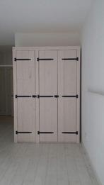 Steigerhouten kledingkasten White wash, Ophalen, Nieuw, 50 tot 75 cm, 200 cm of meer