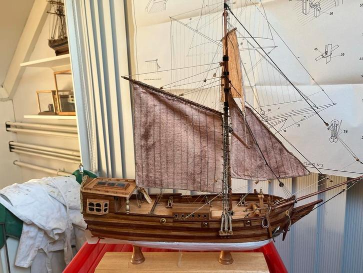 Prachtig Statenjacht Model, Hobby en Vrije tijd, Modelbouw | Boten en Schepen, Gebruikt, 1:50 tot 1:200, Overige merken, Ophalen