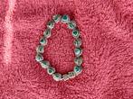 Vintage zilveren armband, Ophalen of Verzenden, Zo goed als nieuw, Groen, Zilver