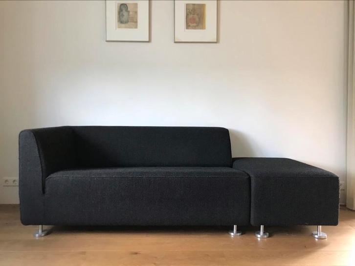Gelderlandbank 4800 + hocker, Huis en Inrichting, Banken | Sofa's en Chaises Longues, Zo goed als nieuw, Eenpersoons, Minder dan 150 cm