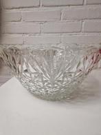 Bowl set: grote schaal met 7 glazen, Ophalen, Zo goed als nieuw, Rond, Glas