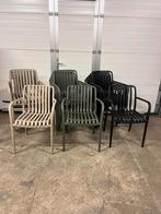 93 stuks Luxe kunststof horeca restaurant Terras stoelen, Ophalen, Kunststof, Wit, Nieuw