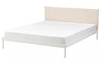 Ikea Kleppstad bed 140x200 - Beige, incl. lattenbodem, Huis en Inrichting, Ophalen, Beige, Tweepersoons, 140 cm