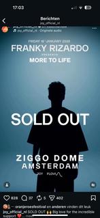 Franky rizardo presents more to life 4 tickets, Tickets en Kaartjes, Evenementen en Festivals, Drie personen of meer