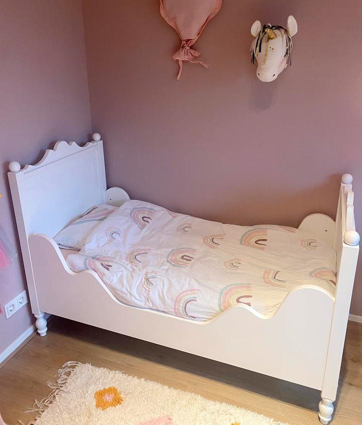 Bopita Peuterbed + Matras + Beddengoed Totaalpakket!, Kinderen en Baby's, Kinderkamer | Bedden, Zo goed als nieuw, 140 tot 160 cm