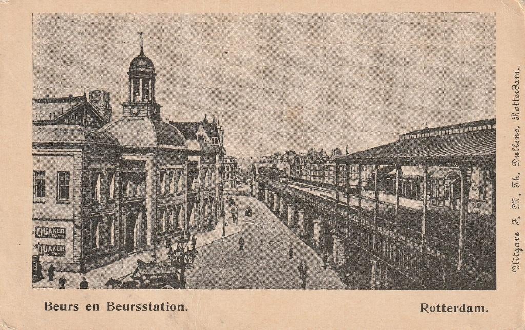 03019 Rotterdam - Beurs en Beursstation, Verzenden, Voor 1920, Ongelopen, Zuid-Holland