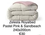 Zelesta Royalbed Pastel Pink & Sandbeach 240x200 NIEUW, Helmond / Someren, Ophalen of Verzenden, Babij, Nieuw