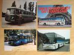 3 foto's en 1 kaart van bussen, 1960 tot 1980, Verzenden, Foto, Zo goed als nieuw