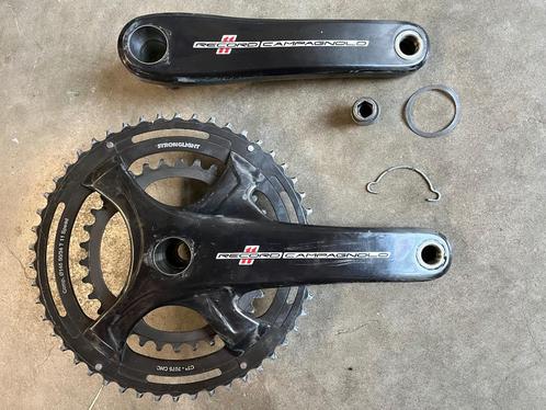 Campagnolo Record crankstel + kettingbladen & lagers & cups, Fietsen en Brommers, Overige Fietsen en Brommers, Gebruikt, Ophalen of Verzenden