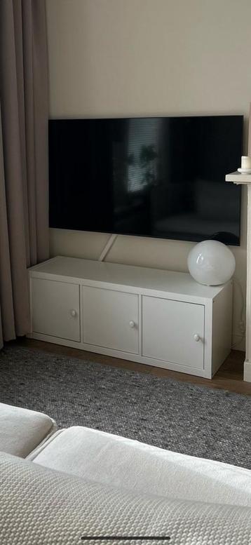 KALLAX TV meubel wit 3 vaks met ZARA Home handvatten