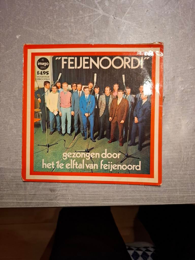 Singel 1e elftal. Feyenoord 1970, Ophalen of Verzenden, Gebruikt, Overige formaten, Overige soorten