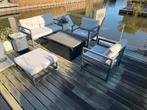 Tuinset aluminium met zachte kussen /gashaard, Tuin en Terras, Tuinsets en Loungesets, Ophalen of Verzenden, Gebruikt, Aluminium