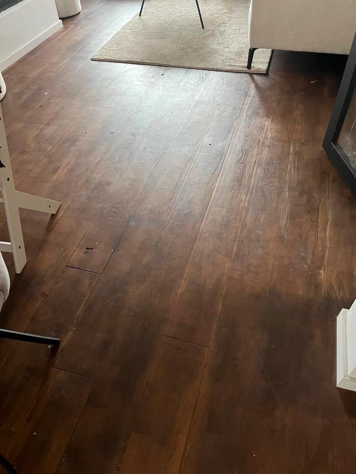 Houten Vloer - 60m2, Doe-het-zelf en Verbouw, Vloerdelen en Plavuizen, Gebruikt, Vloerdelen of -planken, Hout, 150 cm of meer