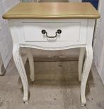 Wit houten bijzettafel / ladekastje 55x35x75,5 cm * x, Huis en Inrichting, Tafels | Bijzettafels, Ophalen, Gebruikt, 55 tot 75 cm