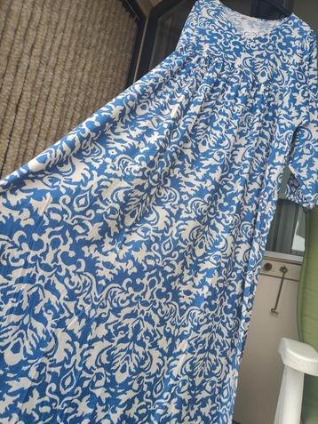 Maxi dress one size xl -xxl Grieks blauw witte lange jurk  beschikbaar voor biedingen