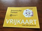 Botanische tuin universiteit Utrecht, Tickets en Kaartjes, Eén persoon, Ticket of Toegangskaart