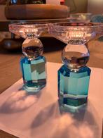Richmond kandelaars twee stuks, Huis en Inrichting, Woonaccessoires | Kandelaars en Kaarsen, Overige materialen, Blauw, Nieuw