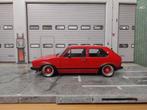 Verlaagde volkswagen golf mk1 gti rood, Hobby en Vrije tijd, Modelauto's | 1:18, Ophalen of Verzenden, Nieuw, Auto