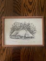 Pentekening Maaihoeve Giersbergen Drunen, Antiek en Kunst, Ophalen