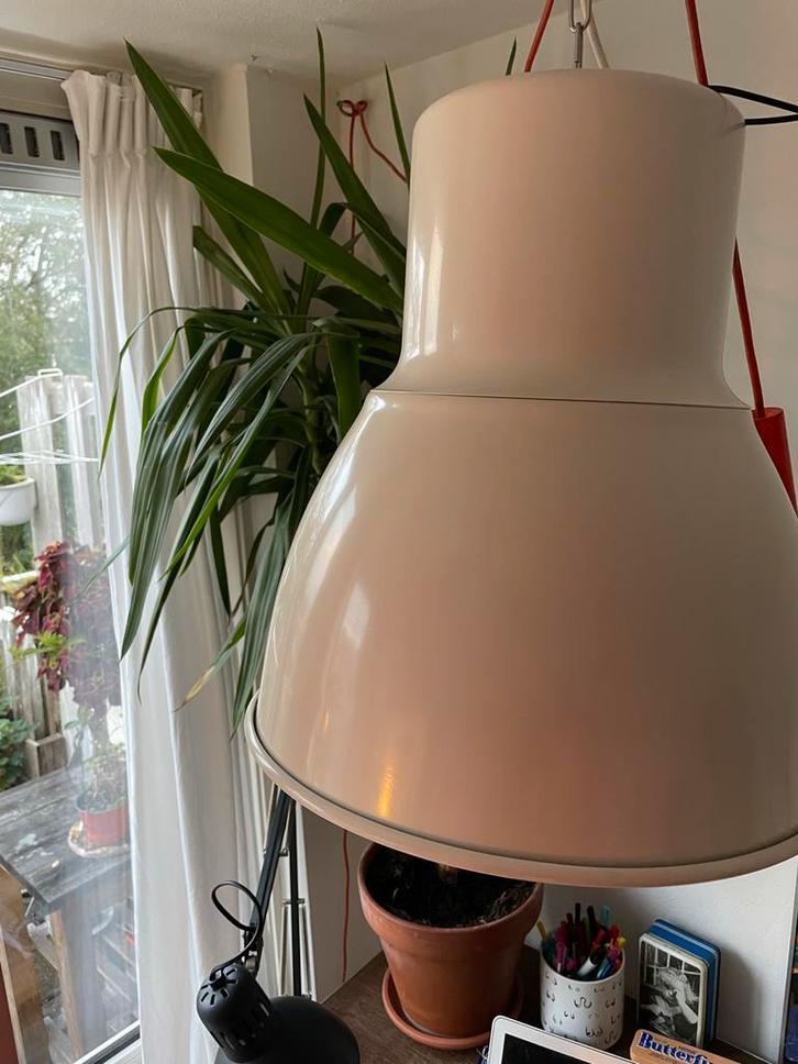IKEA Hektar Hanglamp Wit - 47cm, Huis en Inrichting, Lampen | Hanglampen, Gebruikt, Minder dan 50 cm, Metaal, Ophalen of Verzenden