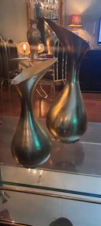 Art Deco Vazen Set - Brons Goudkleurig, Ophalen, Gebruikt, Overige kleuren, 50 tot 75 cm