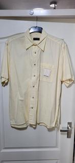 Vintage John F. Gee overhemd, Geel, Ophalen of Verzenden, Halswijdte 43/44 (XL), Gedragen