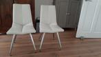 GRATIS eetkamer stoelen, gebroken wit., Huis en Inrichting, Stoelen, Ophalen of Verzenden, Gebruikt, Wit