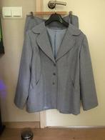 Set : blazer met rok maat 42, licht blauw, Ophalen of Verzenden, Zo goed als nieuw, Maat 42/44 (L), Blauw