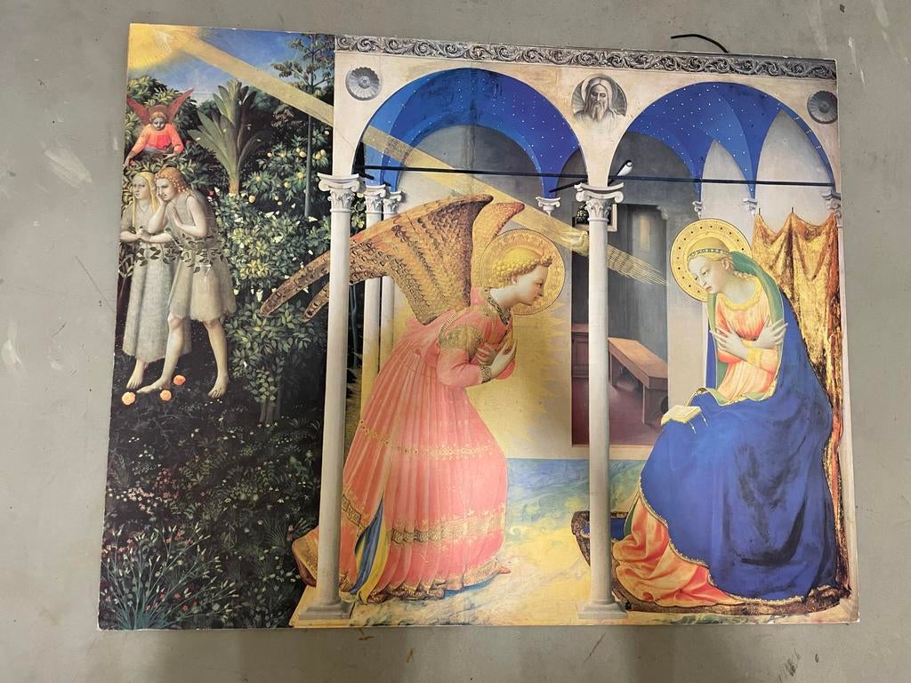 Bijbelse plaat uit spaans museum, Antiek en Kunst, Antiek | Schoolplaten, Ophalen of Verzenden, Geschiedenis