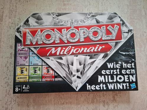 MONOPOLY spel MILJONAIR editie als nieuw, Hobby en Vrije tijd, Gezelschapsspellen | Bordspellen, Zo goed als nieuw, Een of twee spelers