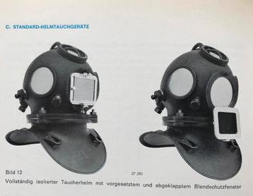 Gevraagd, gezocht Draeger las glas voor duikhelm, duikerhelm