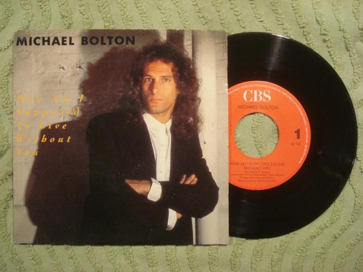 Michael Bolton 7": ‘How am I supposed to live without you‘, Cd's en Dvd's, Vinyl Singles, Zo goed als nieuw, Single, Pop, 7 inch