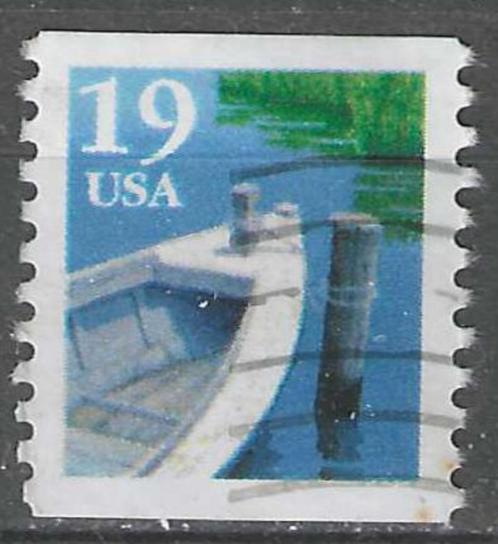USA 1991 - Yvert 1962 - Transport - Roeiboot (ST), Postzegels en Munten, Postzegels | Amerika, Gestempeld, Noord-Amerika, Verzenden