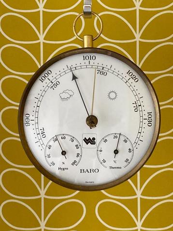 Vintage , jaren 70, weerstation, "Baro" Germany met bol glas beschikbaar voor biedingen