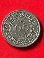 100 Cent 1988 Suriname, Postzegels en Munten, Munten | Nederland, Ophalen of Verzenden, Koningin Beatrix, 1 gulden, Losse munt