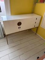 Kare design dressoir wit goud, Ophalen, Zo goed als nieuw