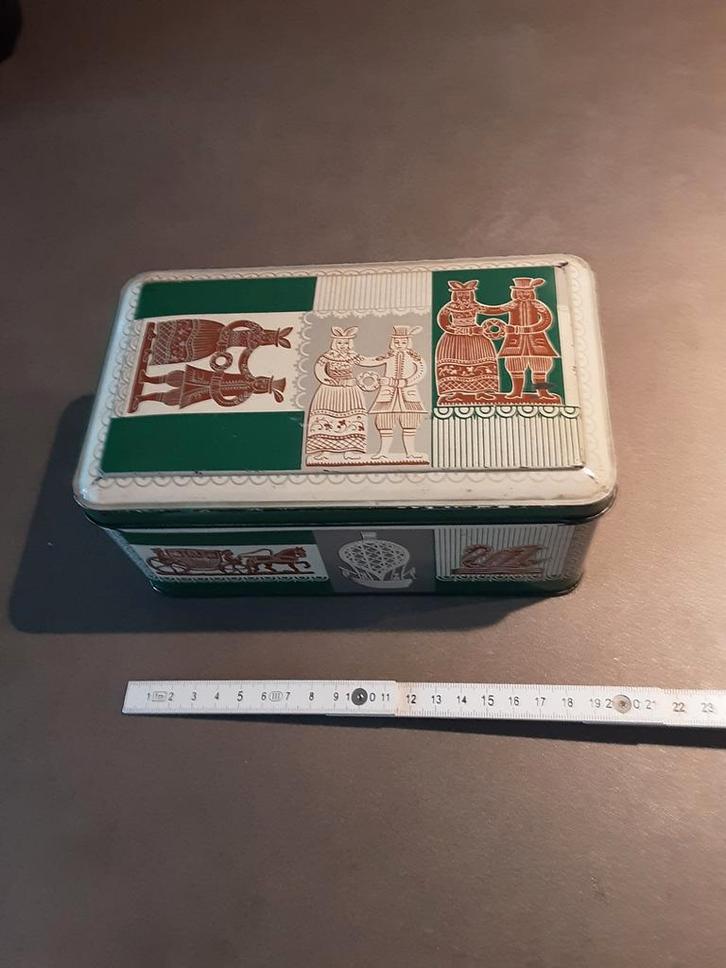 Vintage 'De Spar' koektrommel, Verzamelen, Blikken, Gebruikt, Ophalen of Verzenden