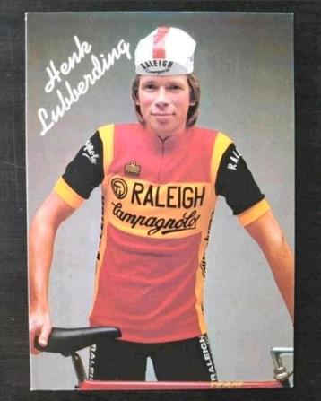 Kaart Henk Lubberding (jaren 80, TI Raleigh, Peter Post) 
 beschikbaar voor biedingen