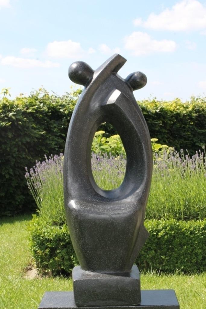 groot stoer robuust beeld tuinbeeld sculptuur Intention, Tuin en Terras, Tuinbeelden, Nieuw, Abstract beeld, Steen, Ophalen
